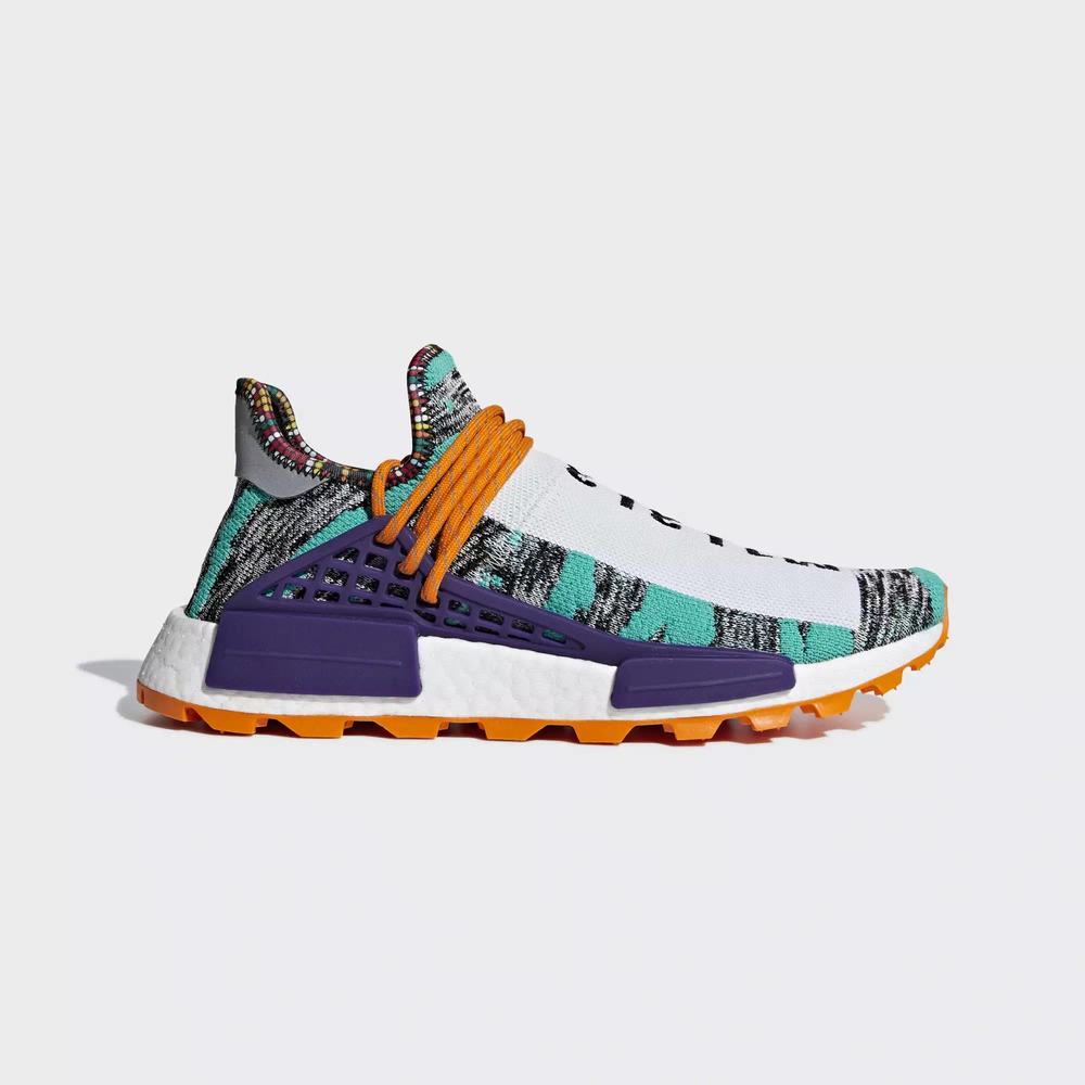 Adidas Pharrell Williams SOLARHU NMD Tenis Turquesa Para Hombre (MX-83570)